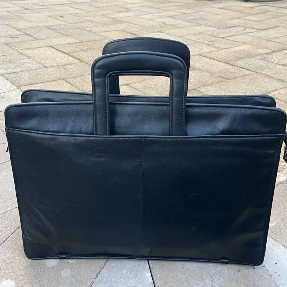Satchi leather briefcase